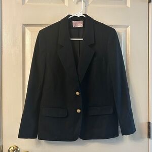 Pendleton, Size 10P Black Wool Blazer